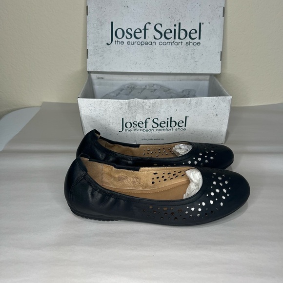Josef Seibel black Ballet Flat Size EU 39 8/8.5 - Picture 2 of 6